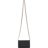 Chanel Caviar Leather CC Wallet on Chain Crossbody Bag