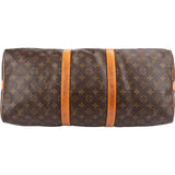 Louis Vuitton Monogram Canvas Keepall 50 Bandoulière Travel Bag