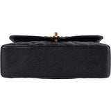 Chanel Quilted Caviar Leather Small Double Flap Shoulder Bag