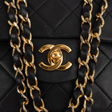 Chanel Quilted Lambskin 24K Gold Medium Double Flap Shoulder Bag