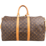 Louis Vuitton Monogram Canvas Keepall 45 Bandoulière Travel Bag