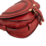 Chloé Grained Leather Mini Marcie Saddle Crossbody Bag