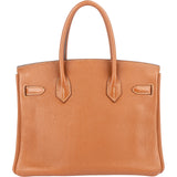 Hermès Brun Togo Leather Birkin 30 Handbag