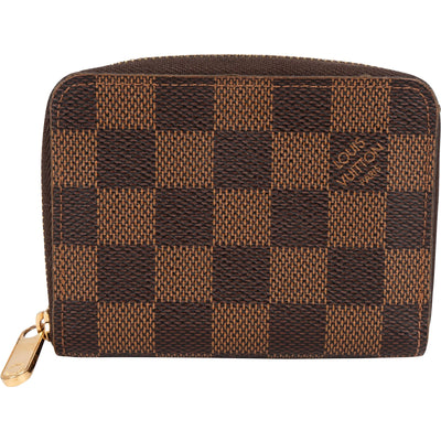 Louis Vuitton Monogram Damier Ebene Zippy Coin Wallet