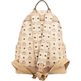 MCM Monogram Visetos Leather Stark Studded Backpack
