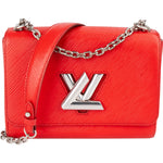 [🔄️B08 / F34] Louis Vuitton Red Epi Leather Twist MM Crossbody Bag - vintageandkickz
