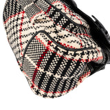 Burberry Blue Label Woven Plaid Monogram Drawstring Shoulder Bag