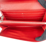 Louis Vuitton Red Epi Leather Flap Wallet