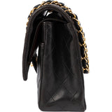 Chanel Quilted Lambskin 24K Gold Medium Double Flap Shoulder Bag