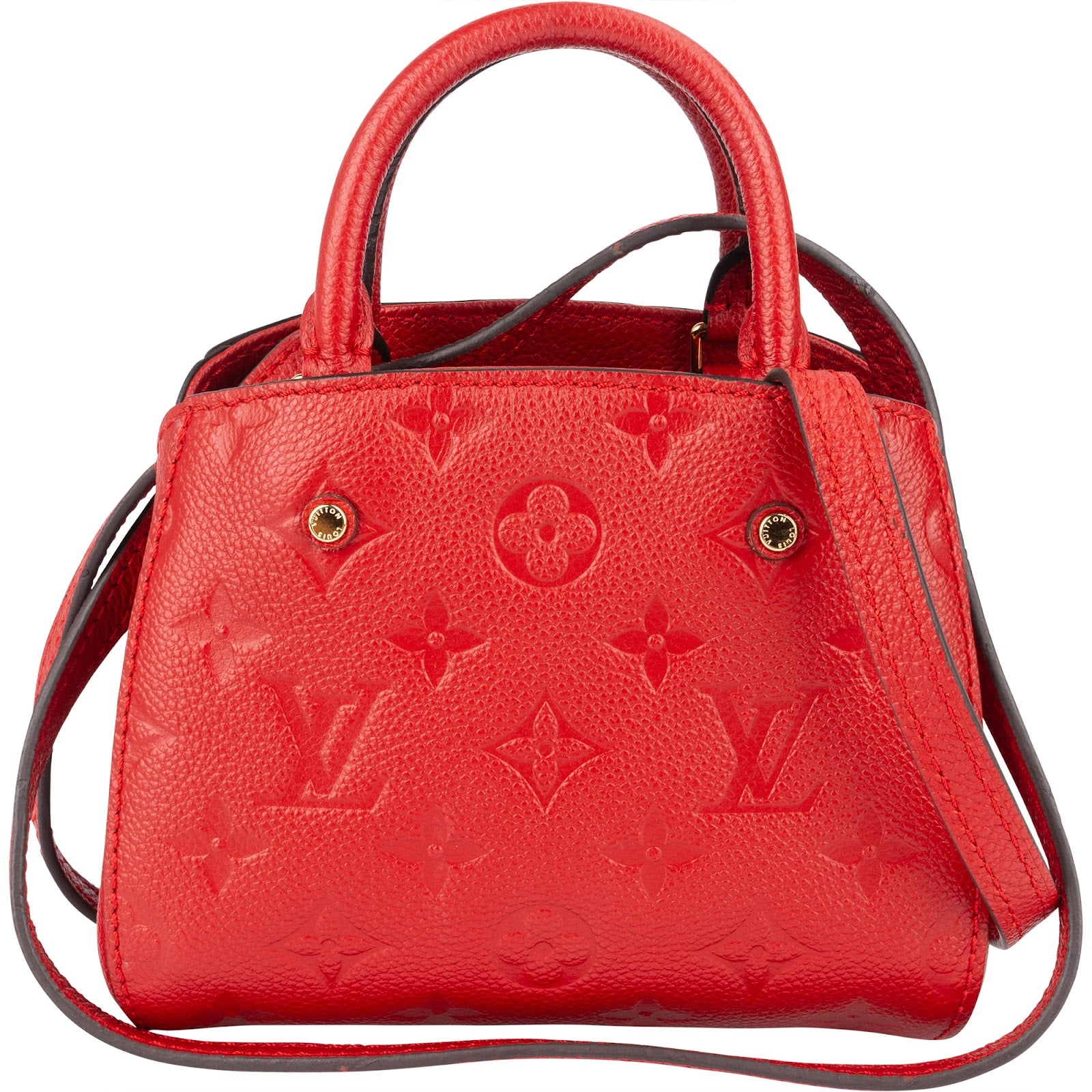 [🔄️B24 / F09] Louis Vuitton Leather Monogram Empreinte Nano Montaigne Handbag - vintageandkickz