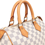 Louis Vuitton Monogram Damier Azur Canvas Speedy 25 Handbag