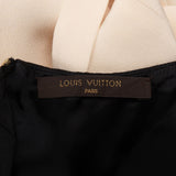 Louis Vuitton Sample Black & Geige Golden Metal Details Belt Top Dress (FR 36-38 / DE 34-36))