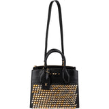 Louis Vuitton Black Studded Leather City Steamer PM Handbag