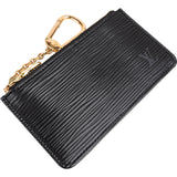 Louis Vuitton Noir Epi Leather Pochette Cles Wallet