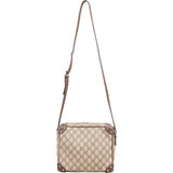 Gucci Monogram GG Supreme Canvas Studded Trunk Crossbody Bag