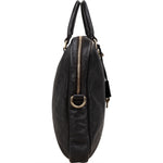 Gucci Black Guccissima Leather Business Handbag - vintageandkickz