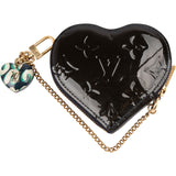 Louis Vuitton Monogram Vernis Leather Coeur Heart Coin Purse Bag Charm