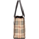 Burberry Haymarket Check Tote Shoulder Bag
