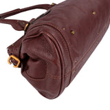 Chloé Bordeaux Leather Paddington Handbag
