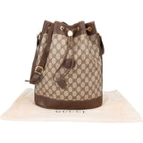 Gucci Monogram GG Supreme Canvas Drawstring Bucket Shoulder Bag