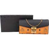 MCM Monogram Visetos Patricia Wallet On Chain Crossbody Bag
