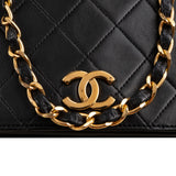 Chanel Quilted Lambskin 24K Gold Single Flap Shoulder Bag