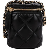 Chanel Quilted Lambskin Mini Vanity Case Crossbody Bag