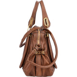 Chloé Brown Leather Paraty Handbag