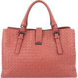 Bottega Veneta Intrecciato Leather Roma Tote Handbag