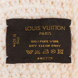 Louis Vuitton Pure Wool Knit Damier Schal Scarf