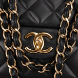 Chanel Quilted Lambskin Maxi Double Flap Crossbody Bag