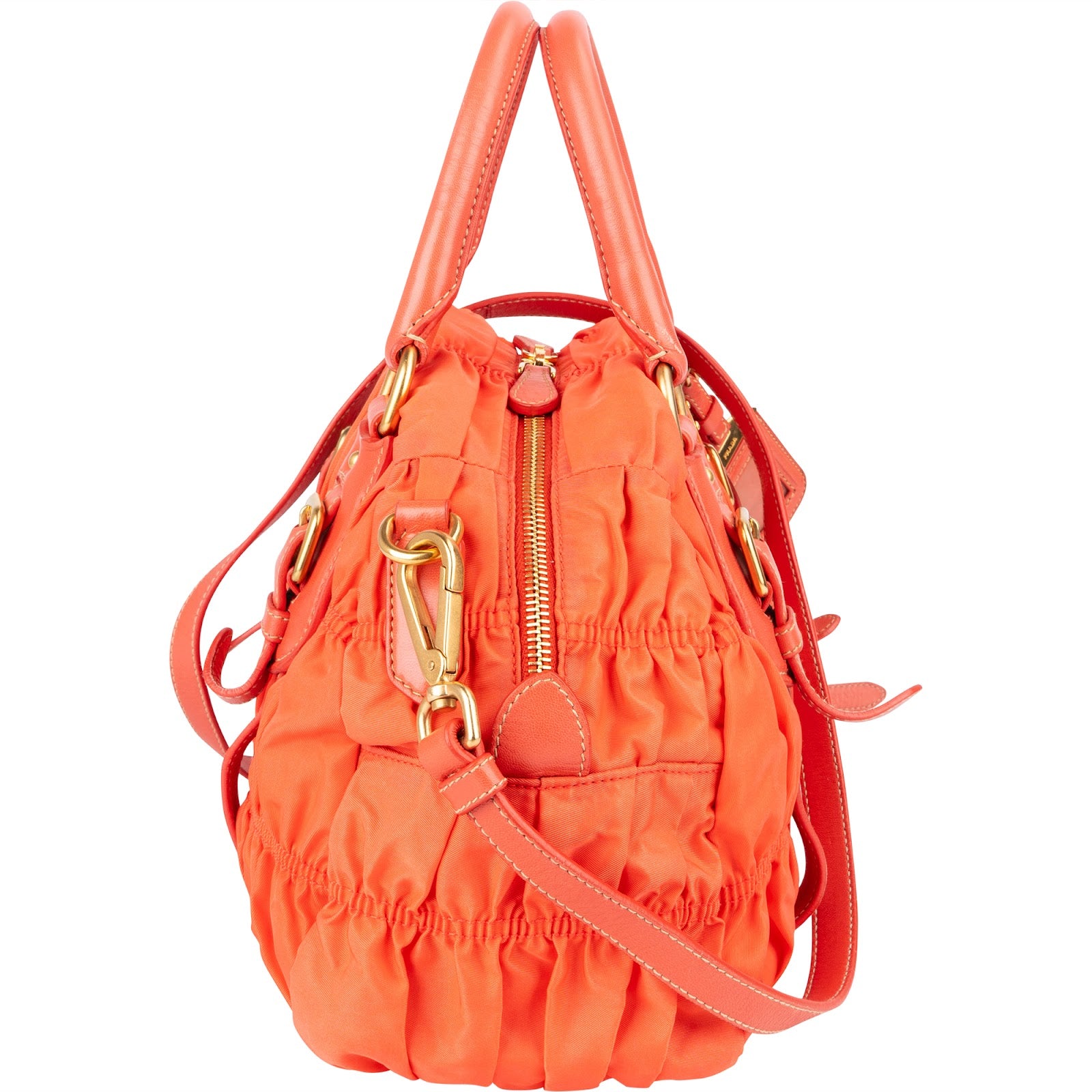 [🔄️B11 / F15] Prada Tessuto Gaufre Bauletto Bag Handbag - vintageandkickz