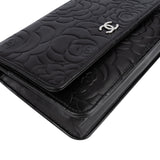 Chanel Lambskin Camellia Leather Wallet on Chain Crossbody Bag