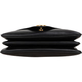 Gucci Black Leather Vintage Horsebit Shoulder Bag