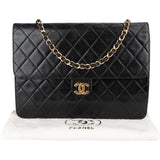 Chanel Quilted Lambskin CC Single Flap Shoulder Bag