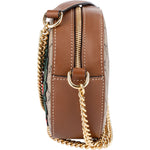 [🔄️B23 / F23] Gucci Monogram GG Supreme Embroidered Mini Chain Crossbody Bag - vintageandkickz