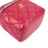 Chanel Quilted Lambskin Mini Vanity Case Crossbody Bag