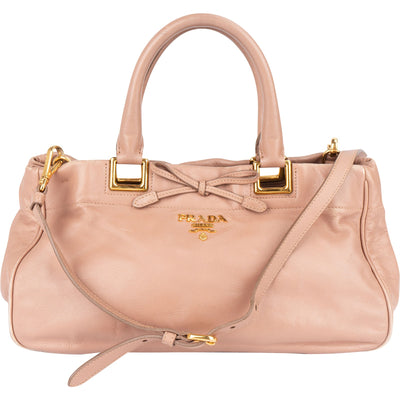 [🔄️B24 / F31] Prada Vitello Daino Bow Crossbody Bag - vintageandkickz