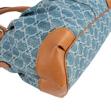 Gucci Monogram Denim GG Sukey Satchel Handbag