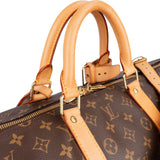 Louis Vuitton Monogram Canvas Keepall 55 Bandoulière Travel Bag