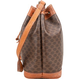 Celine Macadam Monogram Drawstring Bucket Crossbody Bag