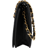 Chanel Quilted Lambskin 24K Gold Single Flap Shoulder Bag