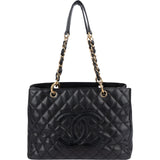 Chanel Quilted Caviar Leather Grand Shopping CC Shoulder Bag