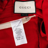 Gucci Red Sleeveless Web Stripe Zip-Up Dress (M)