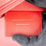 Saint Laurent Red Leather Talitha Suzanne Medium Bucket Shoulder Bag