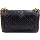 Chanel Quilted Lambskin Medium Boy Crossbody Bag