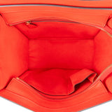 Céline Drummed Calfskin Nano Luggage Tote Handbag