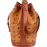 MCM Monogram Visetos Drawstring Bucket Crossbody Bag