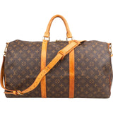 Louis Vuitton Monogram Canvas Keepall 50 Bandoulière Travel Bag