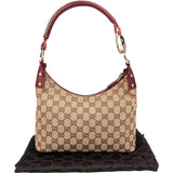 Gucci Monogram GG Canvas Braided Handle Shoulder Bag